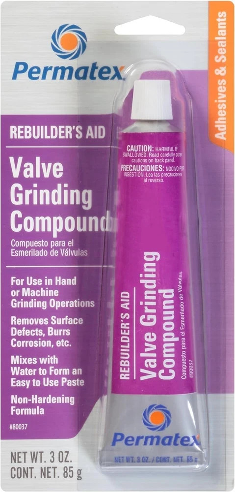 Permatex 80037 Valve Grinding Compound 3oz Metal Lapping Polishing Paste