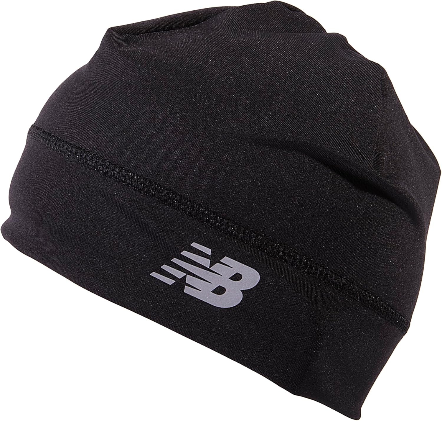 New Balance Lightweight Running/Athletic Skullcap Hat, Beanie, Cap Black
