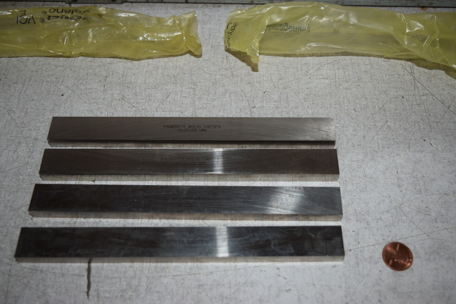 Fagersta Seco WKE45 10x20x200MM Blank Tool Bits Lot of 4