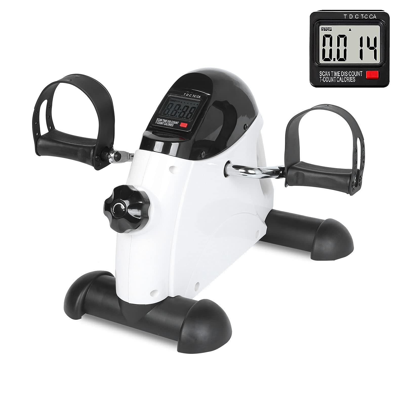 Pedal Exerciser Folding Mini Stationary Peddler Bike with LCD Display