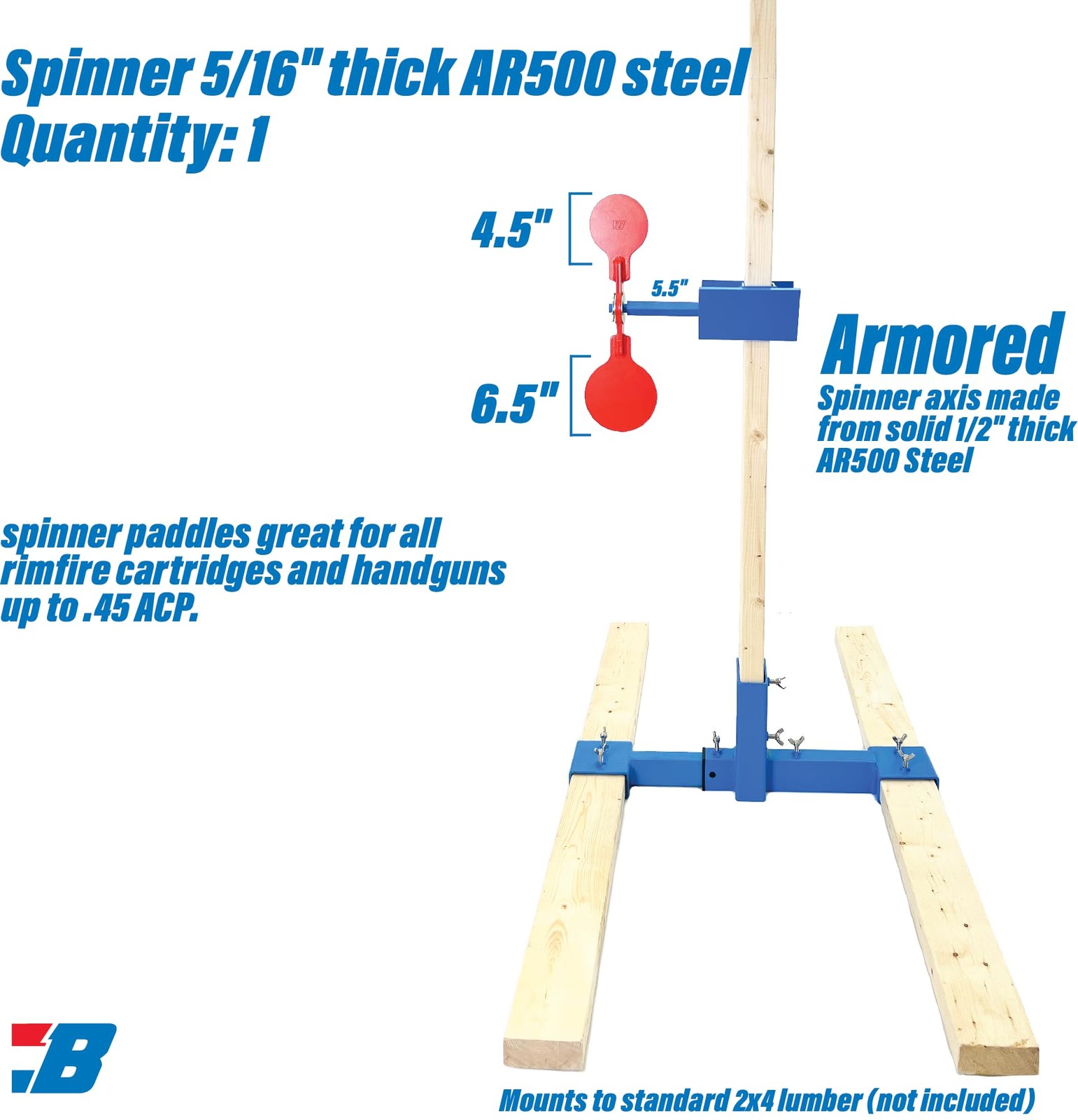 Bash Supply Ar500 Steel Shooting - 5/16 Thick 980-Target