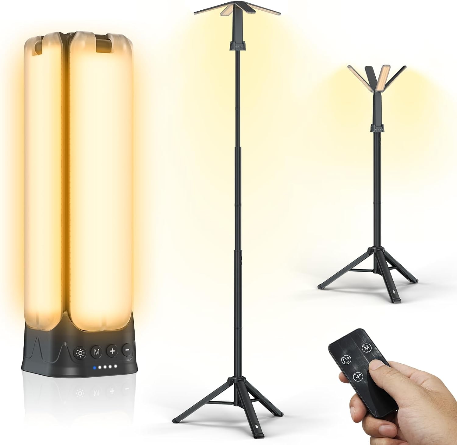 Camping Lights with Remote & Stand 6 Ft,14000 mAh Rechargeable Camping Lantern