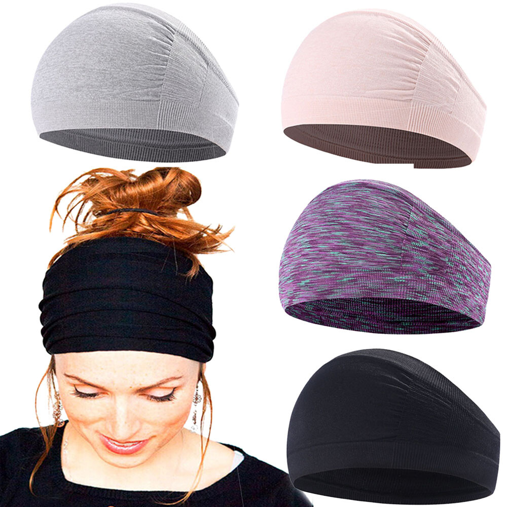 Sports Sweat Band Workout Yoga Gym Running Elastic Casual Fitness Hair Tie Band