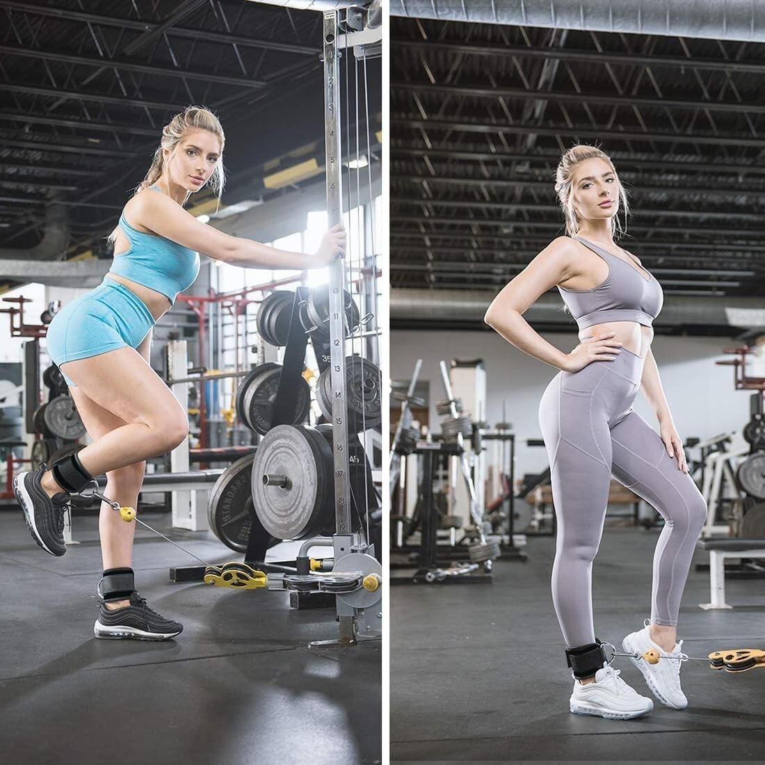 Ankle Strap for Cable Machine 1 Pair Ankle Bands for Working Out Ankle Cuffs