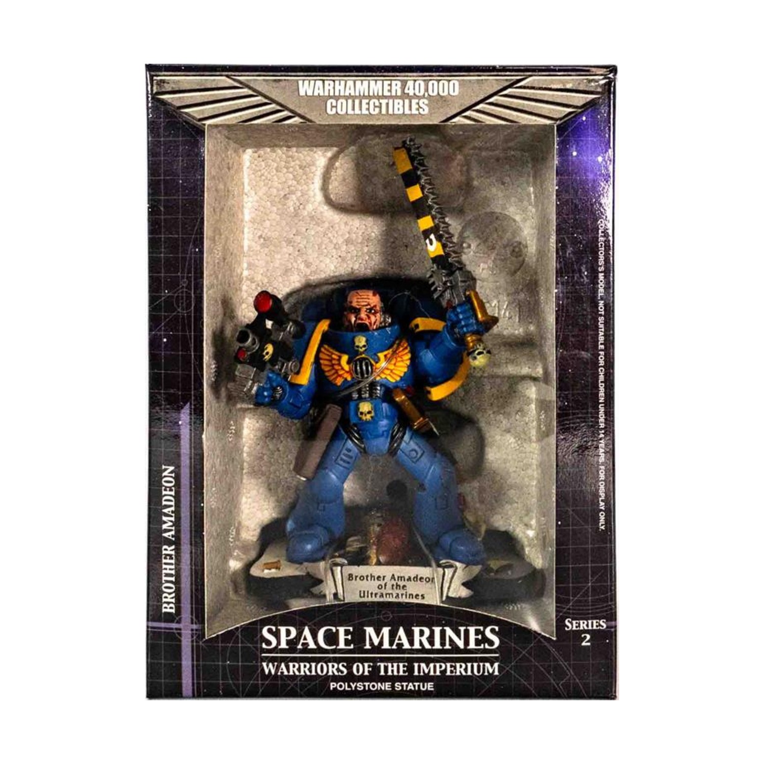 Sideshow 40k Collectible Figure Brother Amadeon of the Ultramarines NM