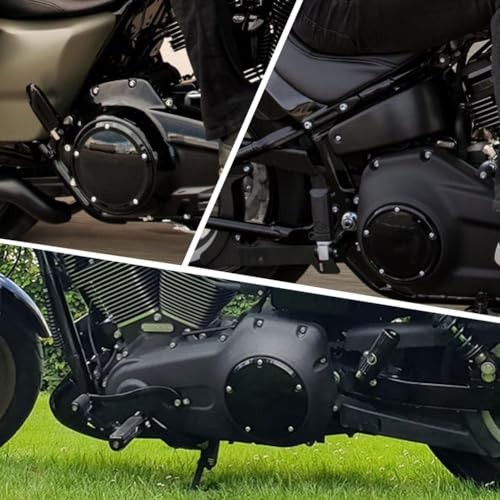 Motorcycle CNC 5 Holes Derby Cover & Point Cover for Harley Dyna 1999 Black