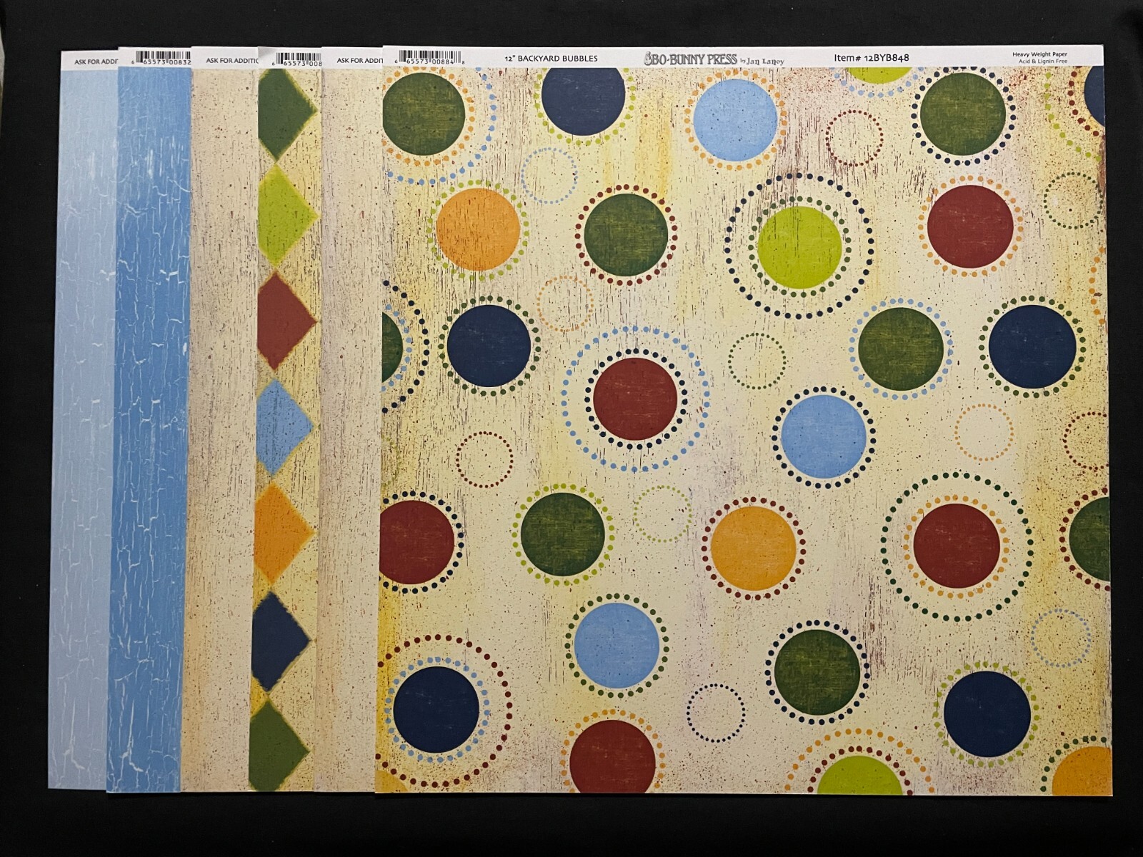 BO BUNNY "BACKYARD" 12X12 CS DOUBLE-SIDED PAPERS