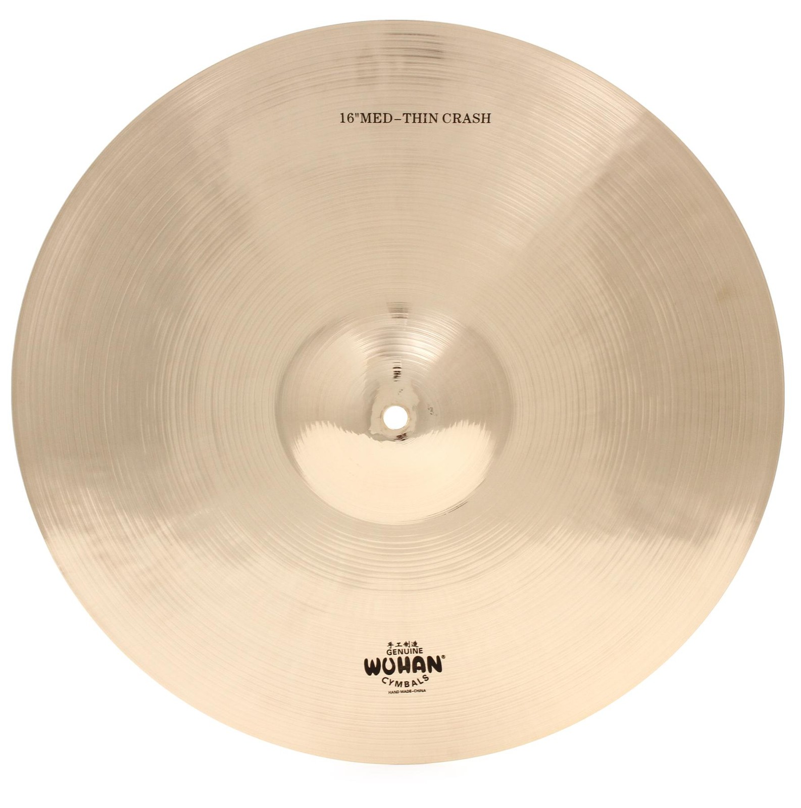 Wuhan 16-inch Western Medium Thin Crash Cymbal (2-pack) Bundle