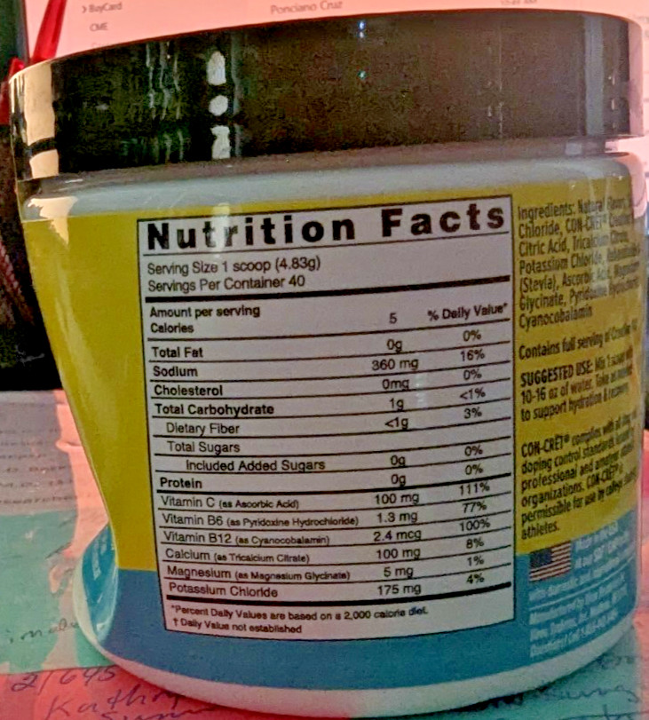 Con-Cret, Creatine HCl Plus Hydration Citrus Mango, 6.8 Oz