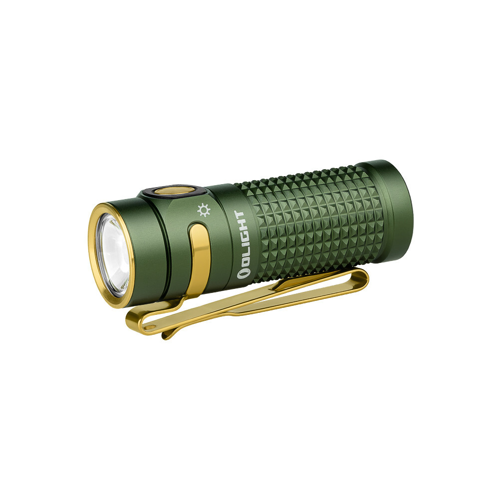Olight Baton 4 OD Green Premium Rechargeable Flashlight & Charging Case, 1300 L