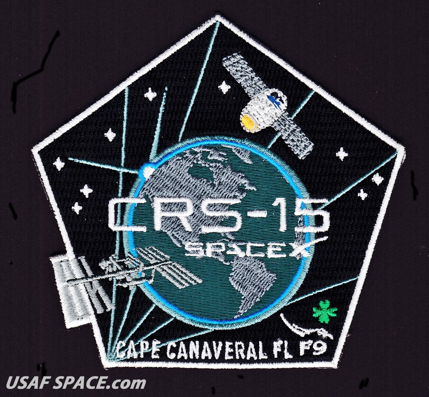 Authentic CRS-15 - SPACEX FALCON-9 DRAGON F-9 ISS NASA RESUPPLY Mission PATCH