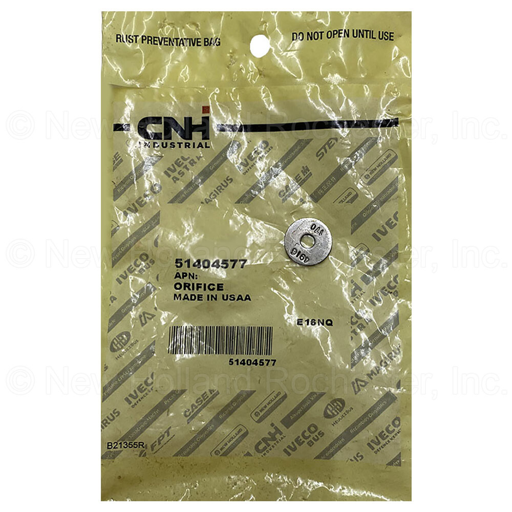 New Holland Orifice Part # 51404577
