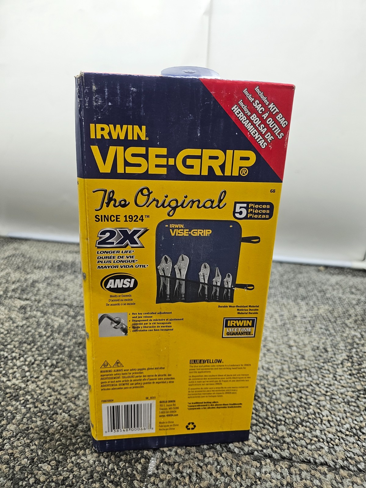 5-PIECE IRWIN 68 VISE-GRIP Locking Plier Assembly