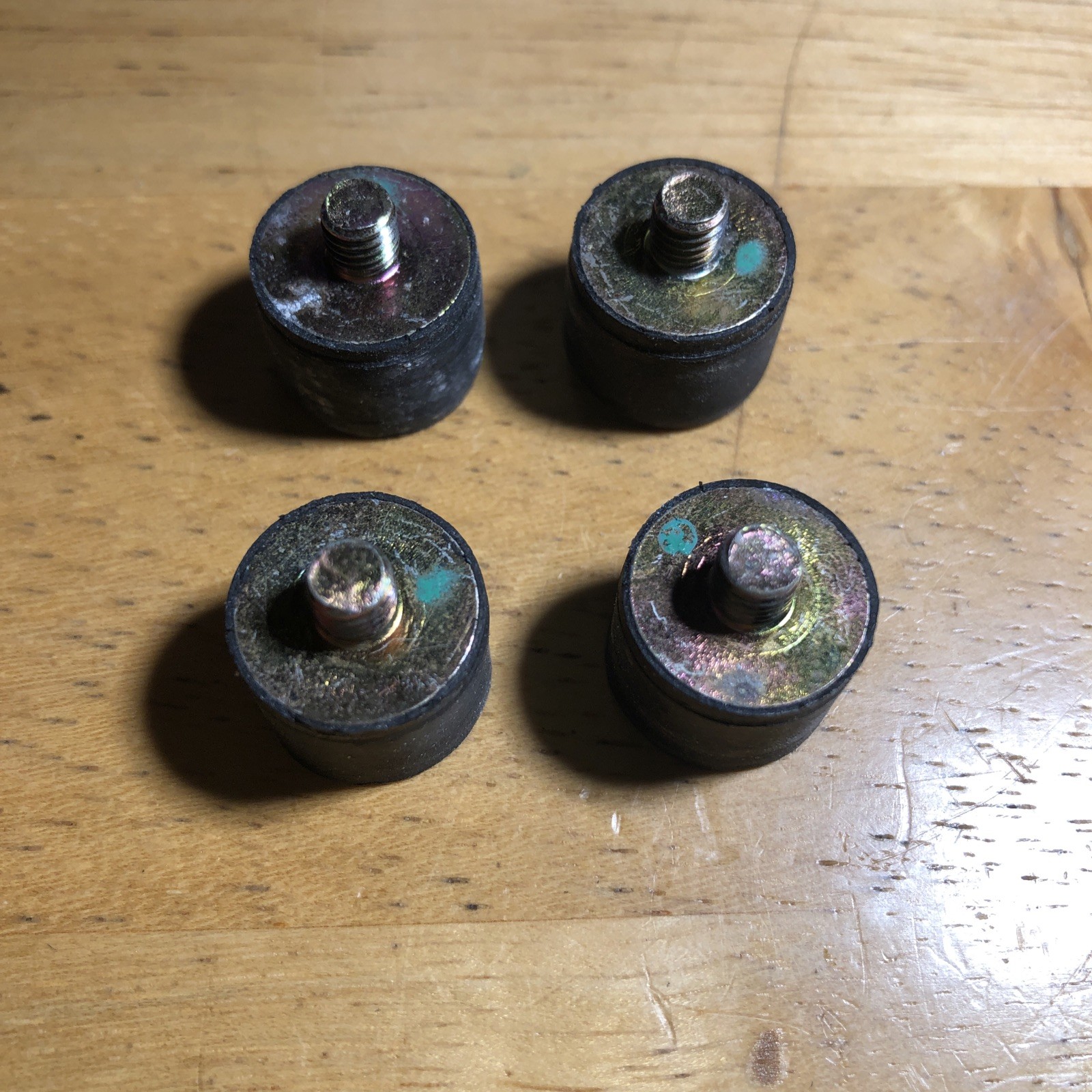 Nikon E400 / E600 Microscope Screw-in Feet Set of 4 - Nice