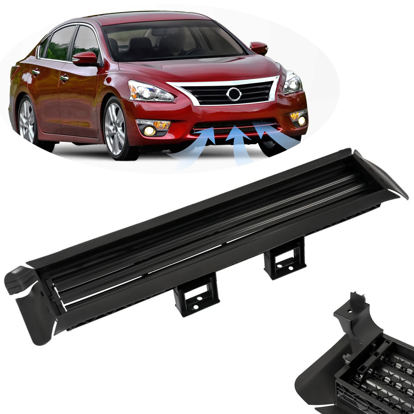 For Nissan Murano Altima 2015-23 Radiator Air Grille Shutter Assembly W/O Motor