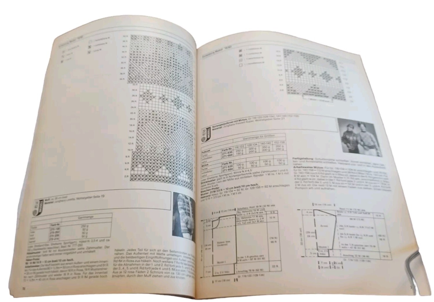Junghaus Wolle Masche Knitting Crochet Instructions w Pattern Drawings 1981