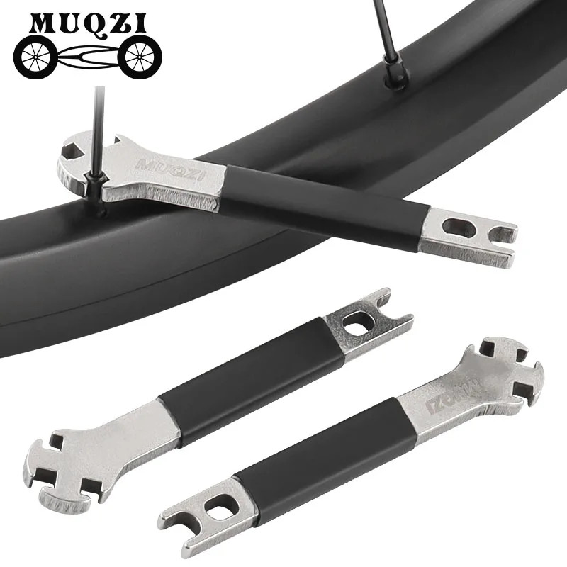 Triple Bicycle Spoke Wrench 3.3 3.4 3.5mm Wheel Nipple Adjust Repair Tool