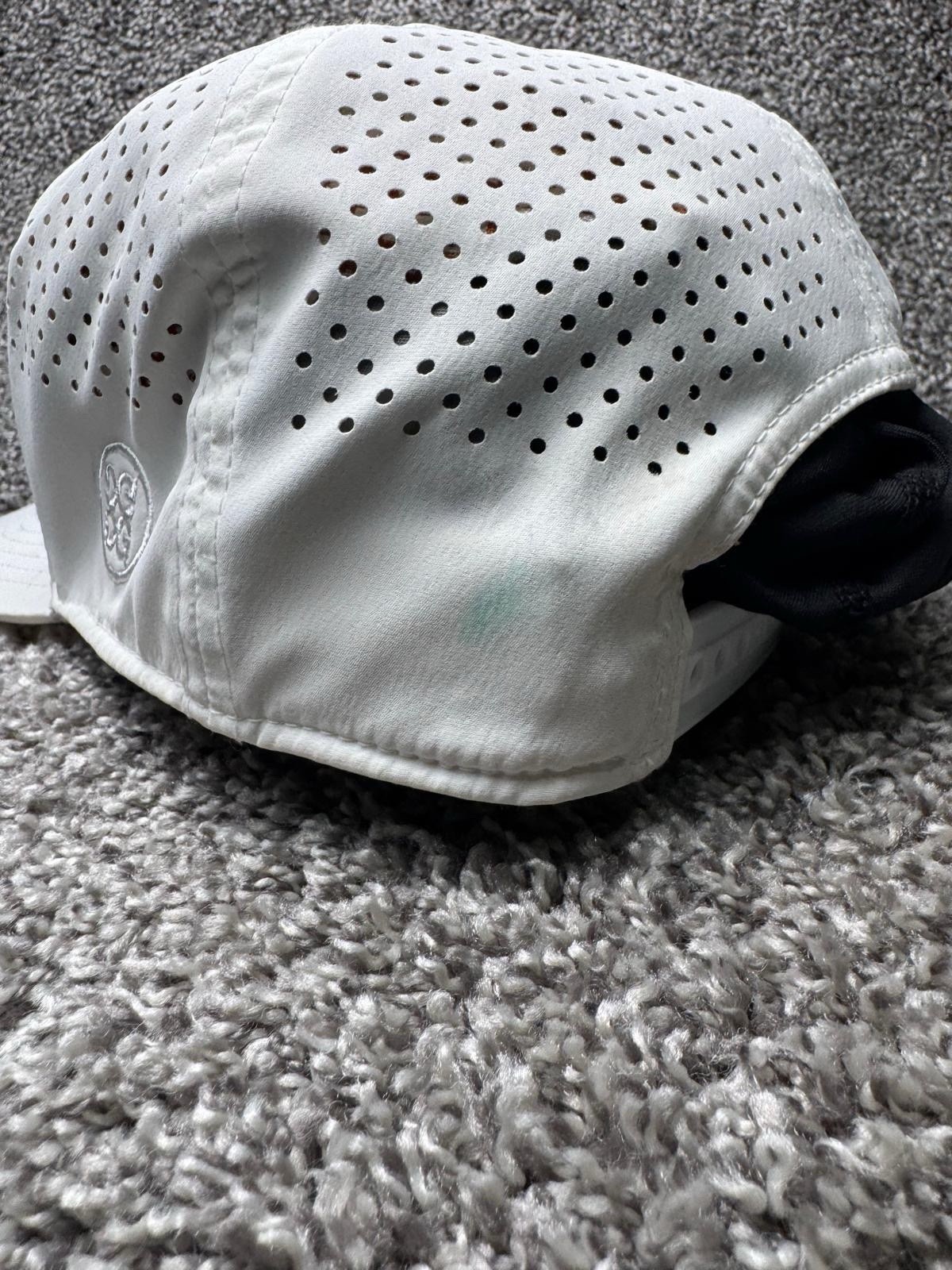 G/Fore Hat Cap Snapback One Size White Golf Hat Adjustable THE RUN Reversed