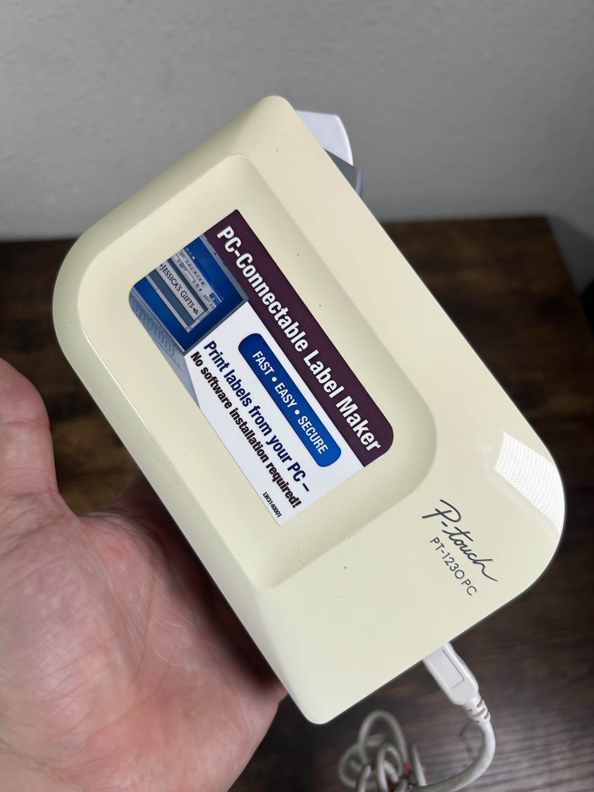 Brother P-Touch PT-1230PC Thermal Printer Connect to PC USB