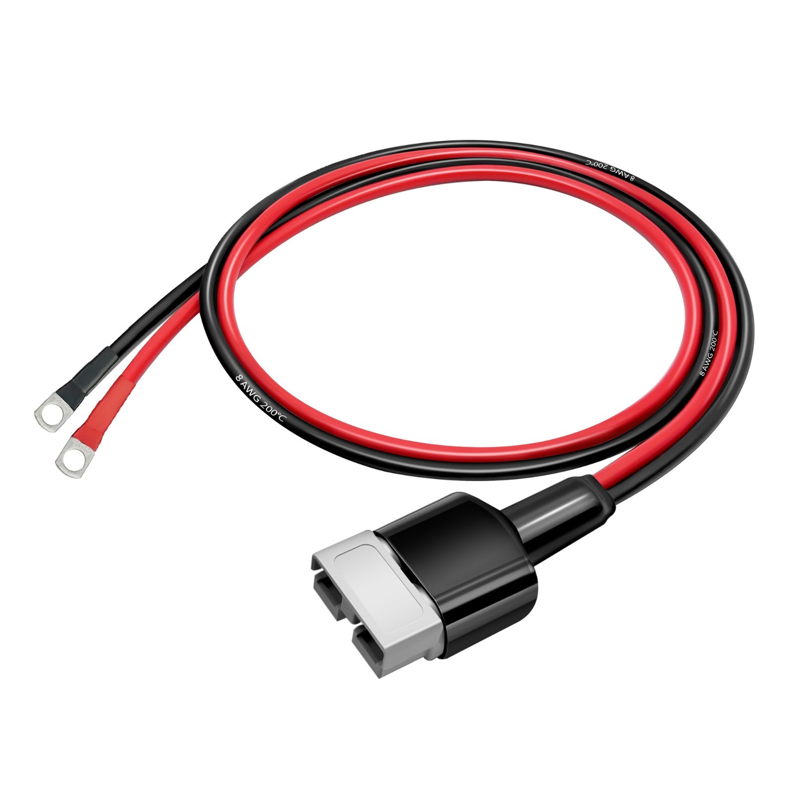 8 AWG M8 Lug Terminal Battery Cable for Anderson 50A Plug SB50 50 Amp Connector