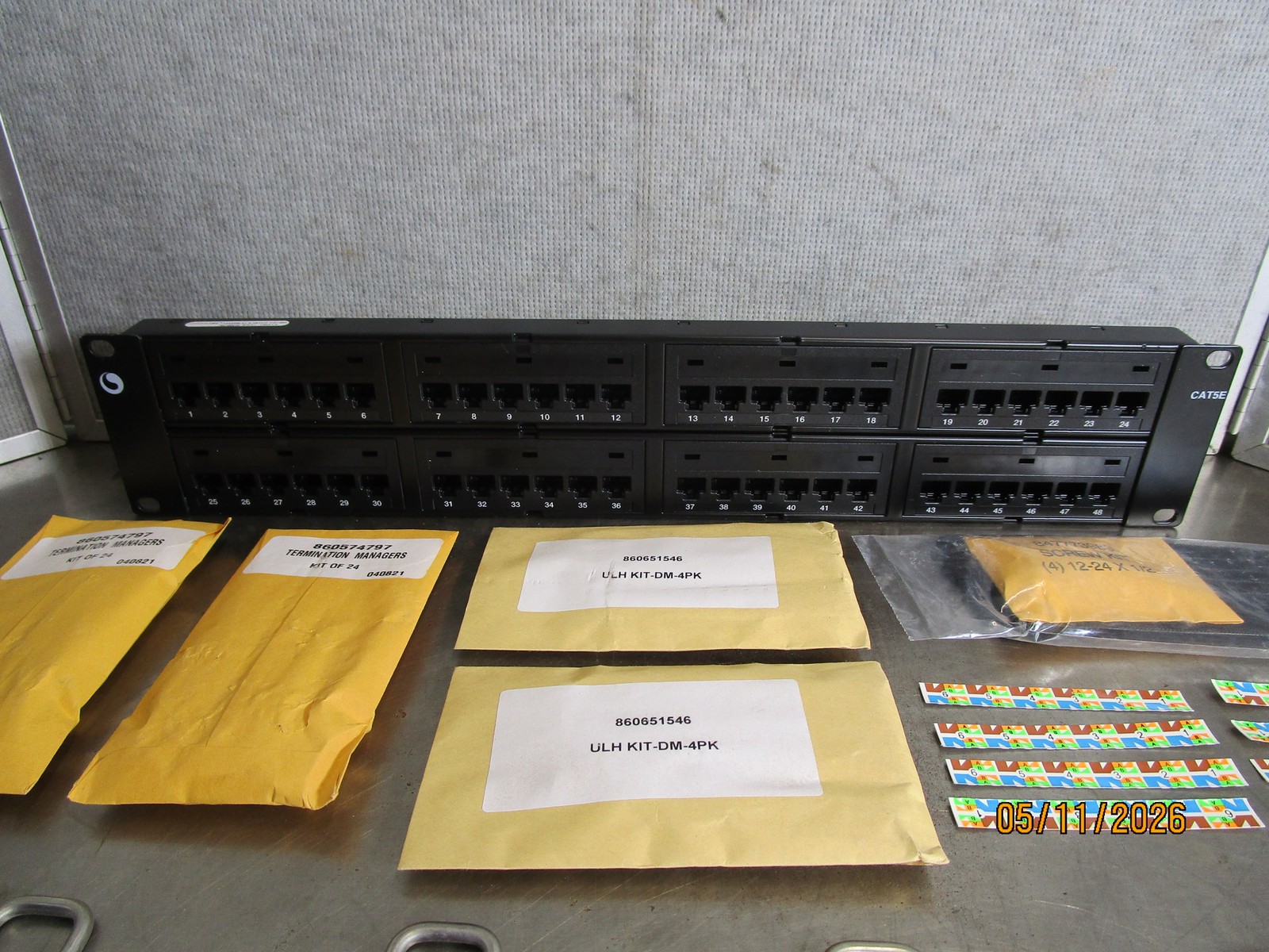 CAT5E 48 Port Patch Panel Model 760180018 New