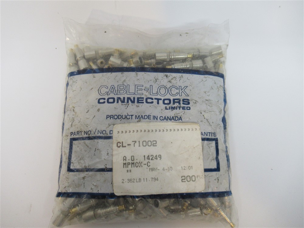 Cable-Lock CL-71002 , MCX Compression Mini Coax Connectors (PK 200)