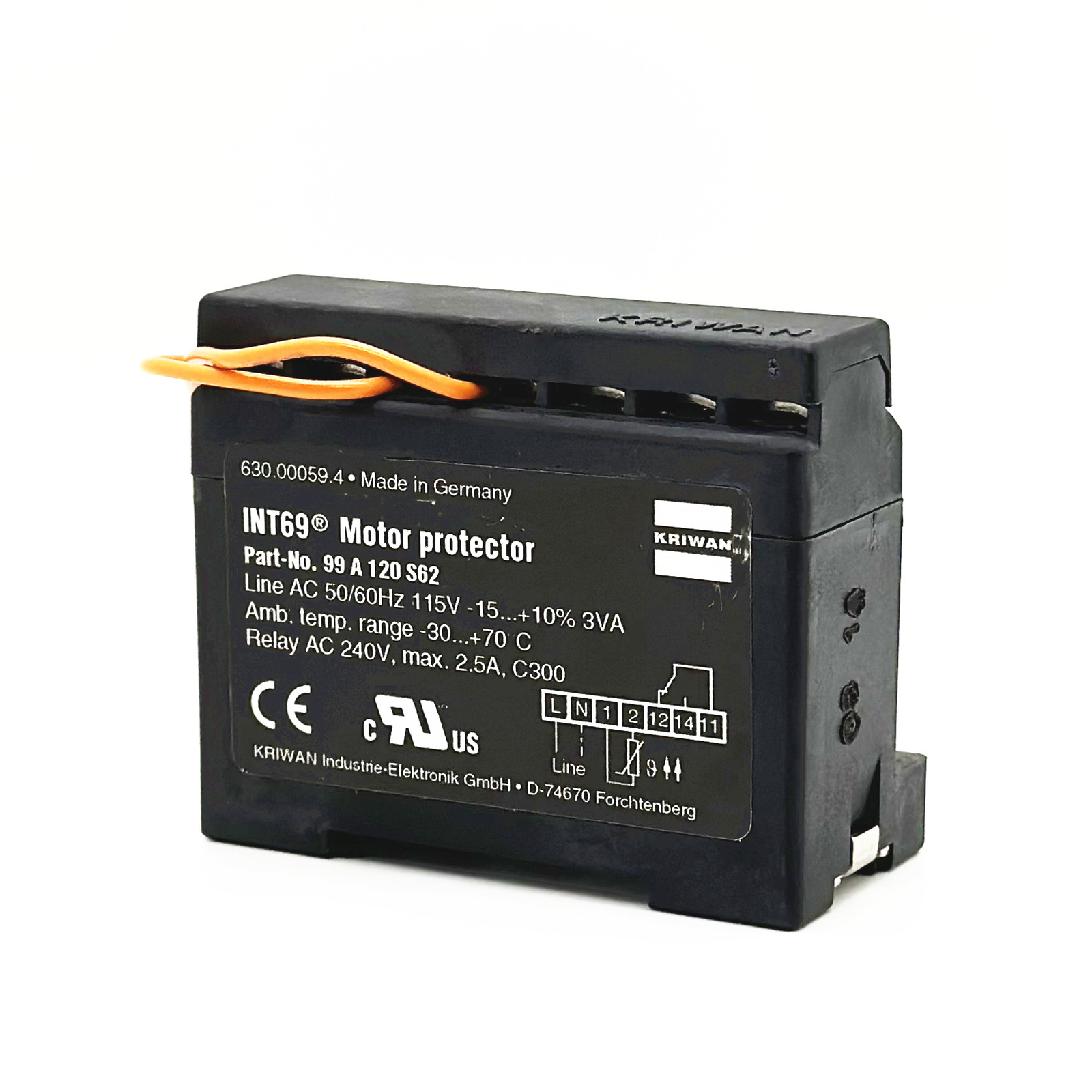 1pcs KRIWAN Motor Protector Module INT69 99A120S62 AC115V