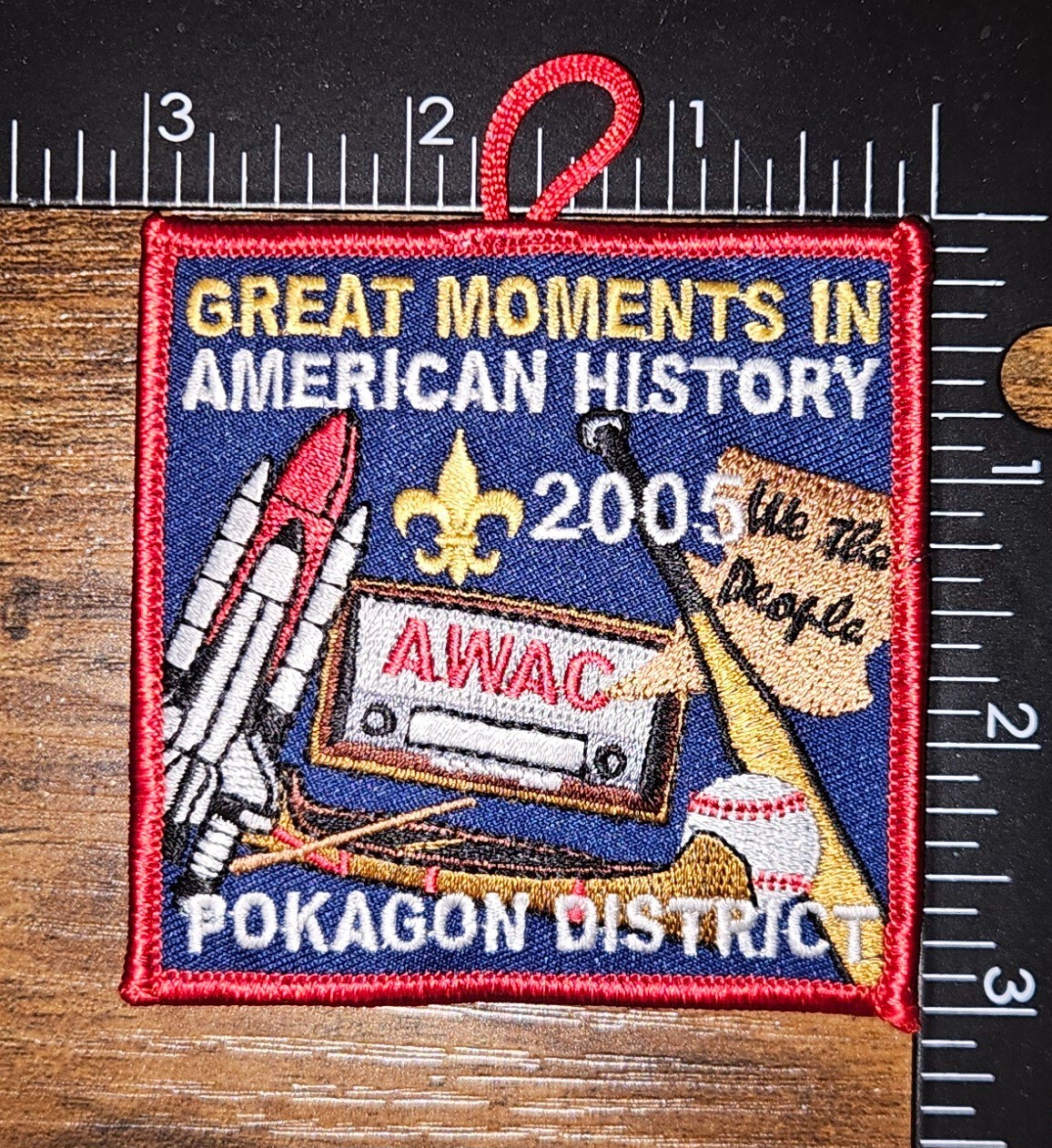 Pokagon District Anthony Wayne Area Council Indiana Space Shuttle 2005 BSA Patch