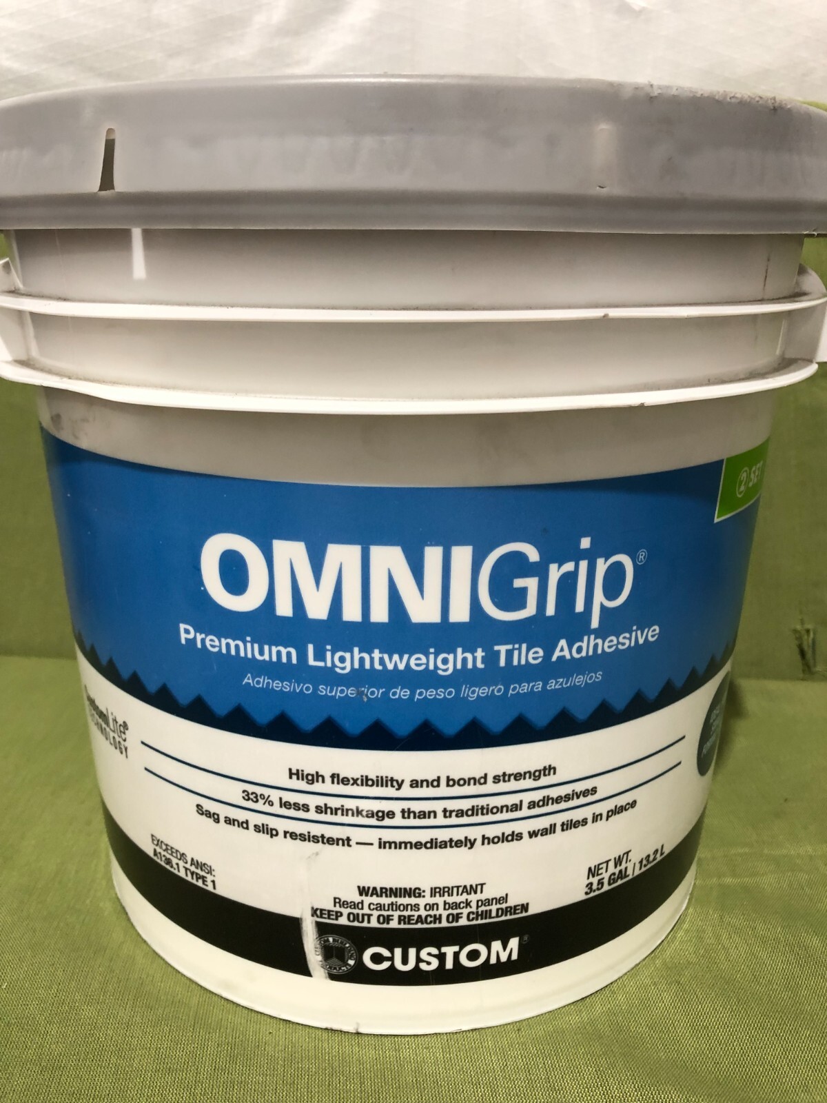 OMNI GRIP Tile Adhesive 3.5 Gal.
