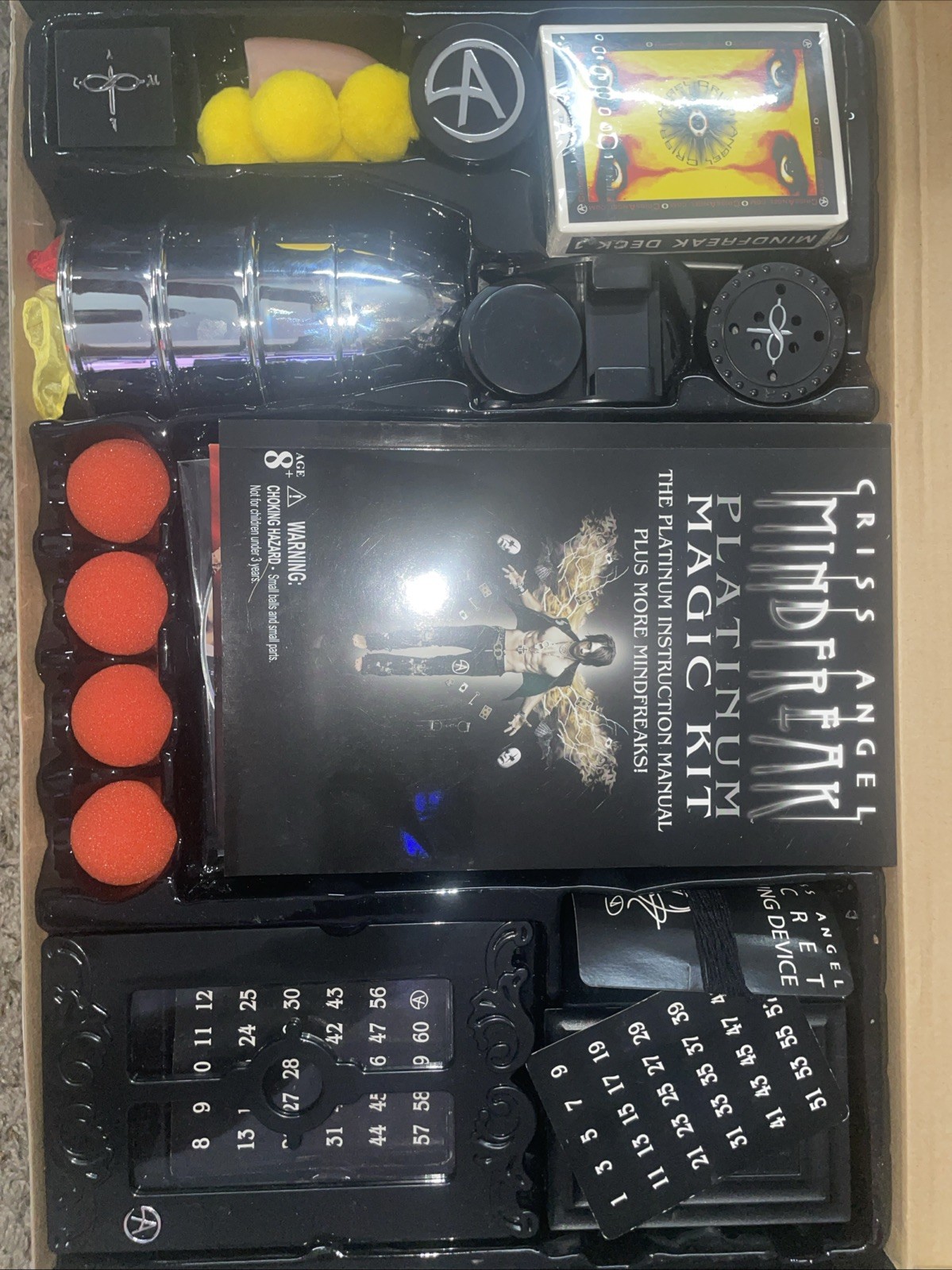 Criss Angel Platinum Magic Kit Over 250 Magic Tricks & DVDs New