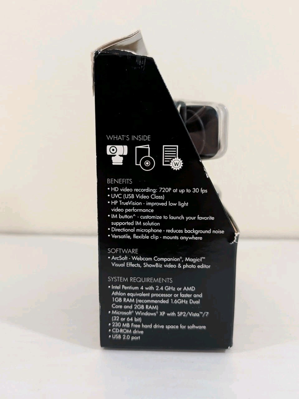 HP WebCam HD-3110 720p with TrueVision 30 FPS