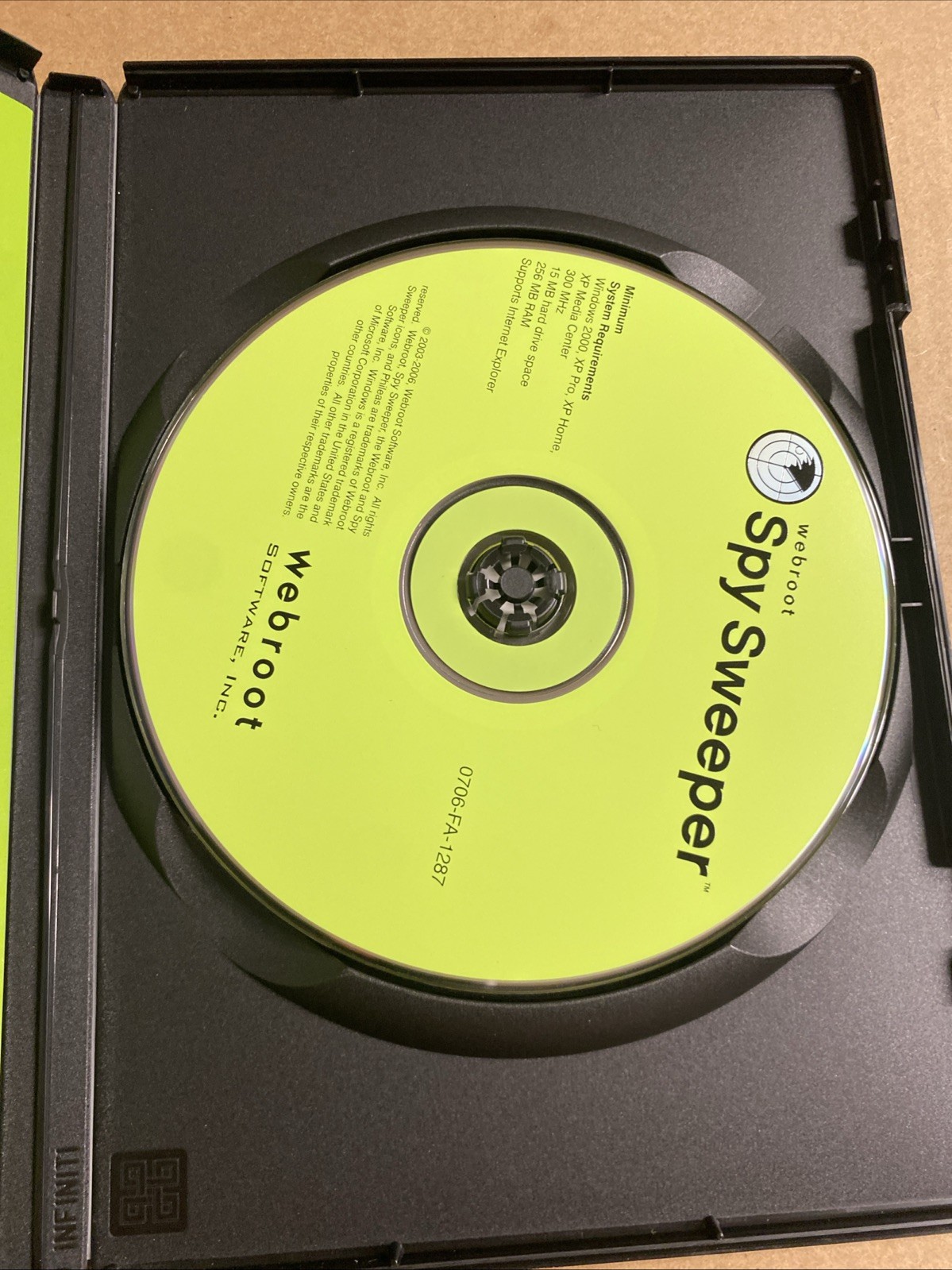 Webroot Software, Spy Sweeper, Windows, 2003-2007 (Excellent CD-Rom, With Code)