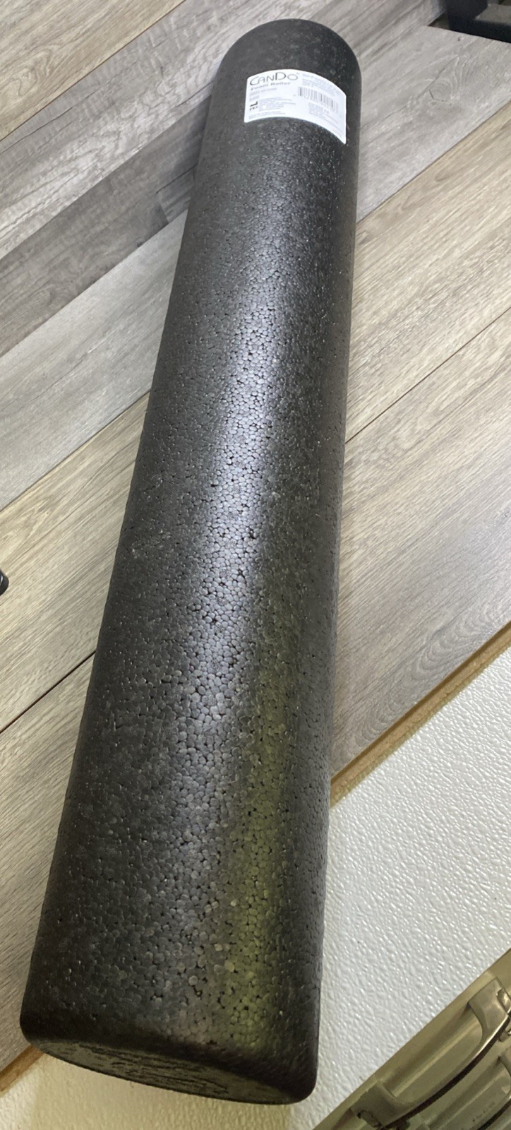 Premium Cando Foam Roller Black Composite 6" Round 36” Long