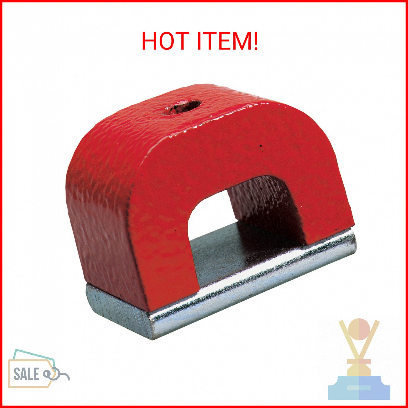 General Tools 370-2 Horseshoe Power Alnico Magnets, 12-Pound Pull