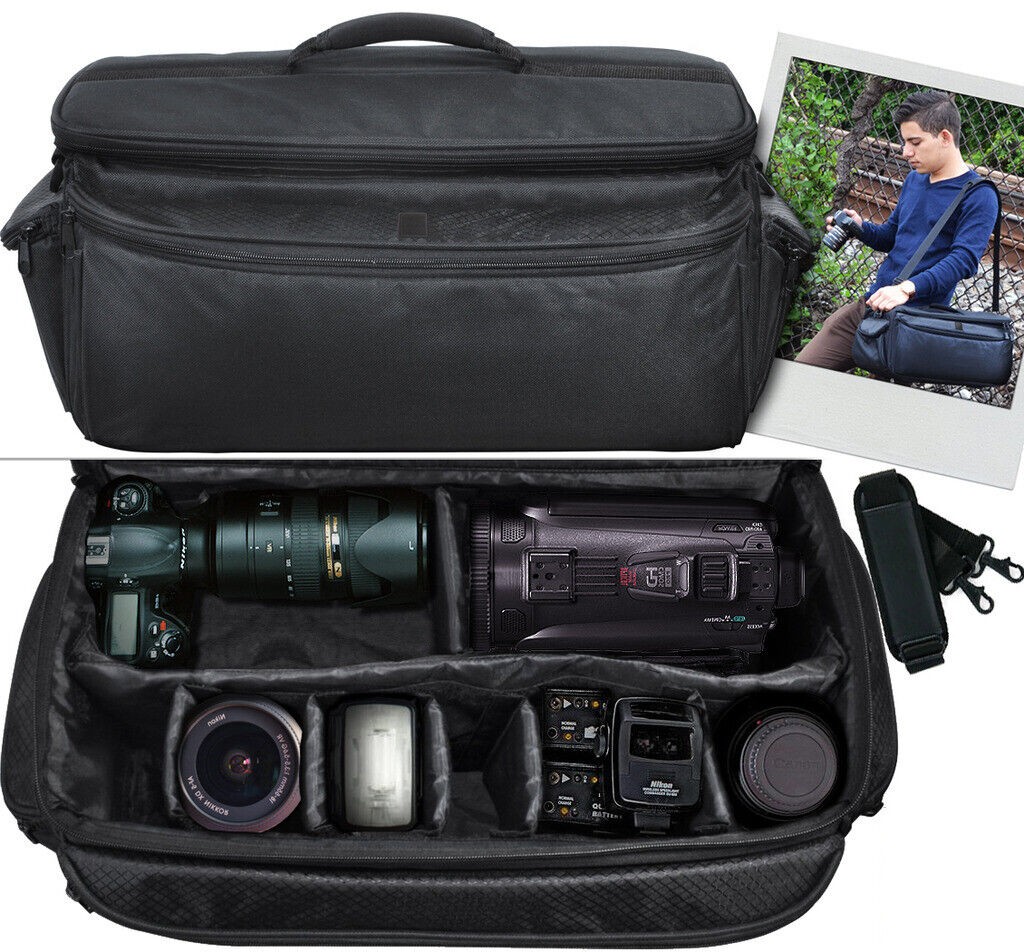 All Sizes Camera Backpack Shoulder Bag Waterproof Case for Canon Nikon Sony DSLR