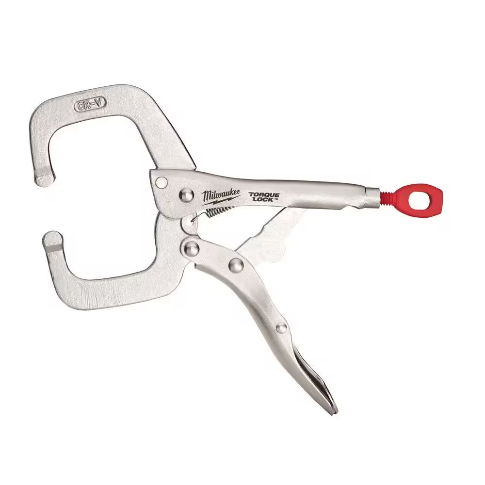 6 In. Torque Lock Locking C-Clamp with Regular Jaws (2-Pack)