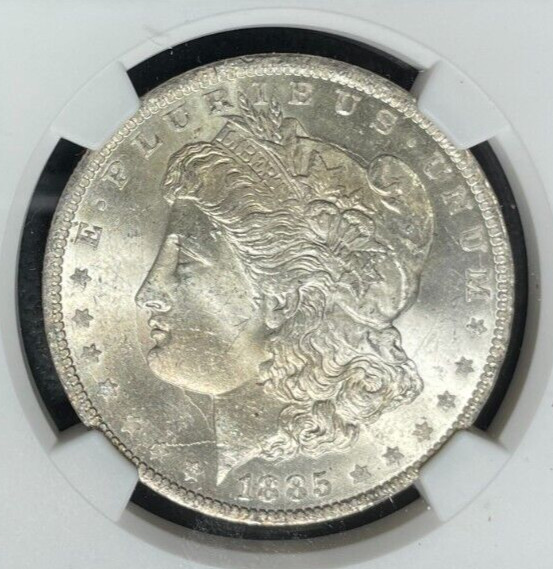 1885-O MORGAN SILVER DOLLAR~NGC MS 64 ~BEAUTIFUL COIN~ REF#70-010