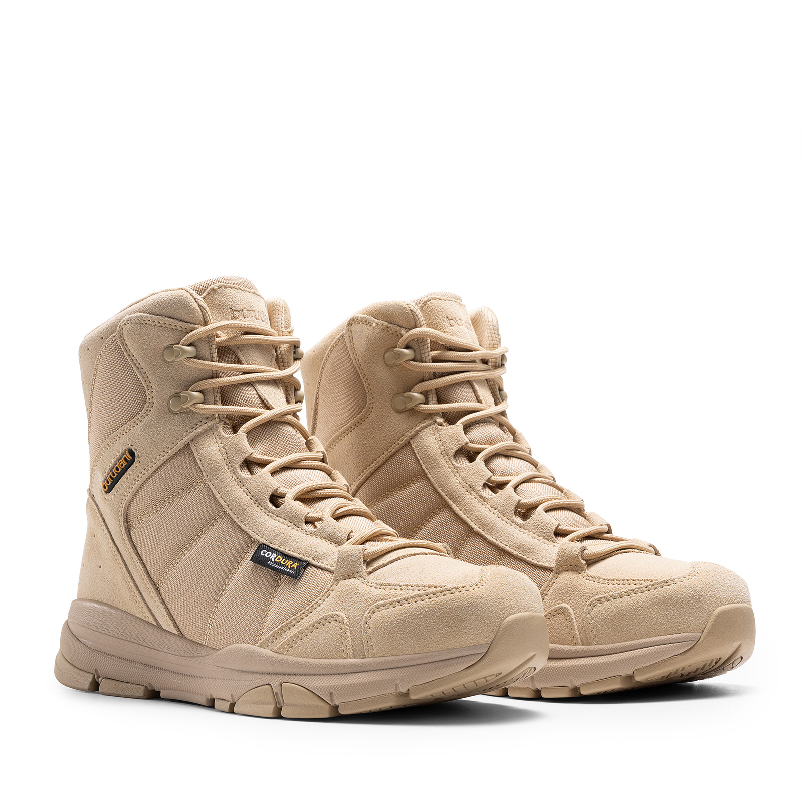 Mens Military Tactical Boots Hiking Combat Boots Lightweight Work Shoes Sand