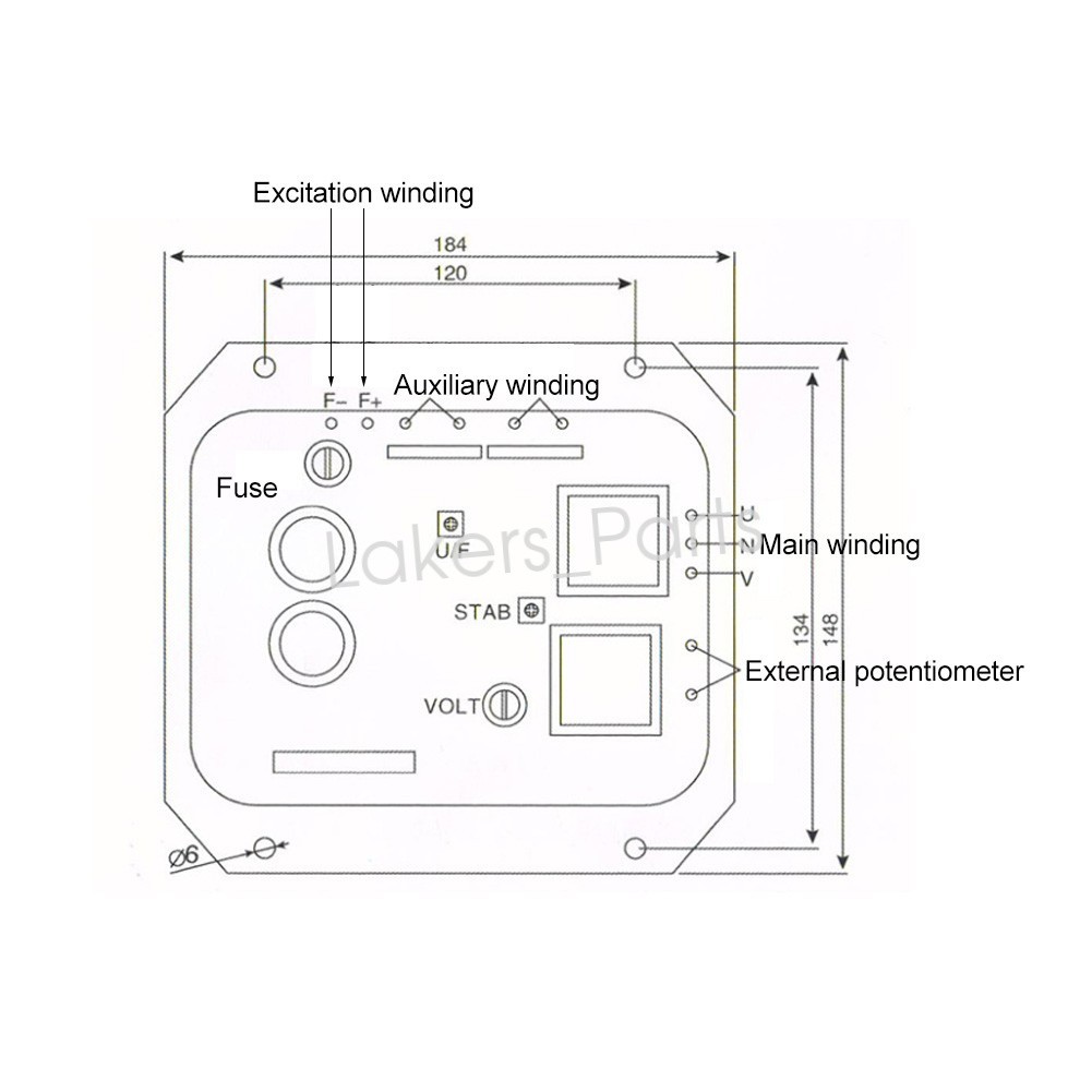 Automatic Voltage Regulator For Generators Electronic Component AN-5-203 New