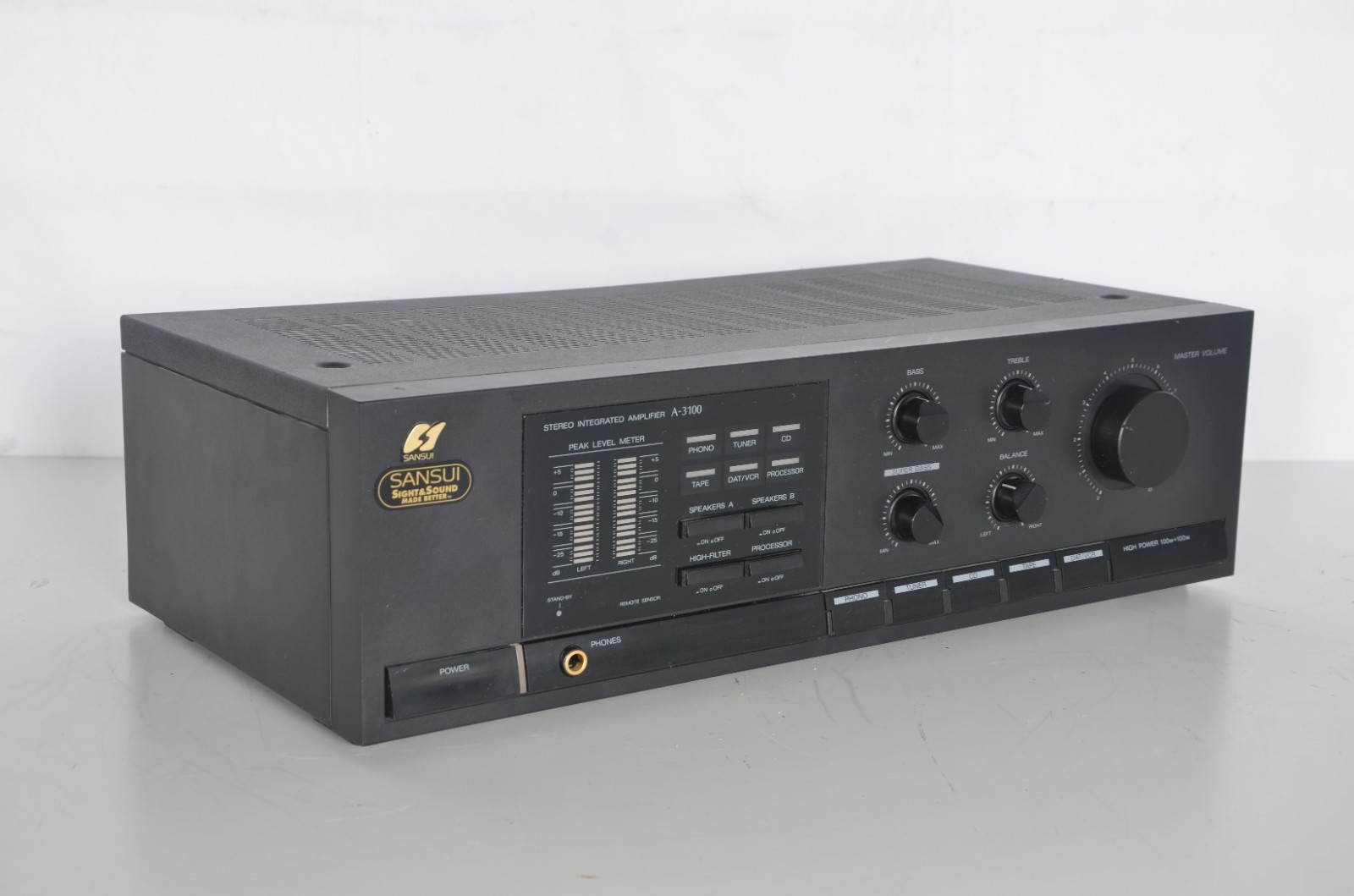 DEFECTIVE Sansui A3100 Vintage Stereo Amplifier HiFi Audio Receiver Test G3D
