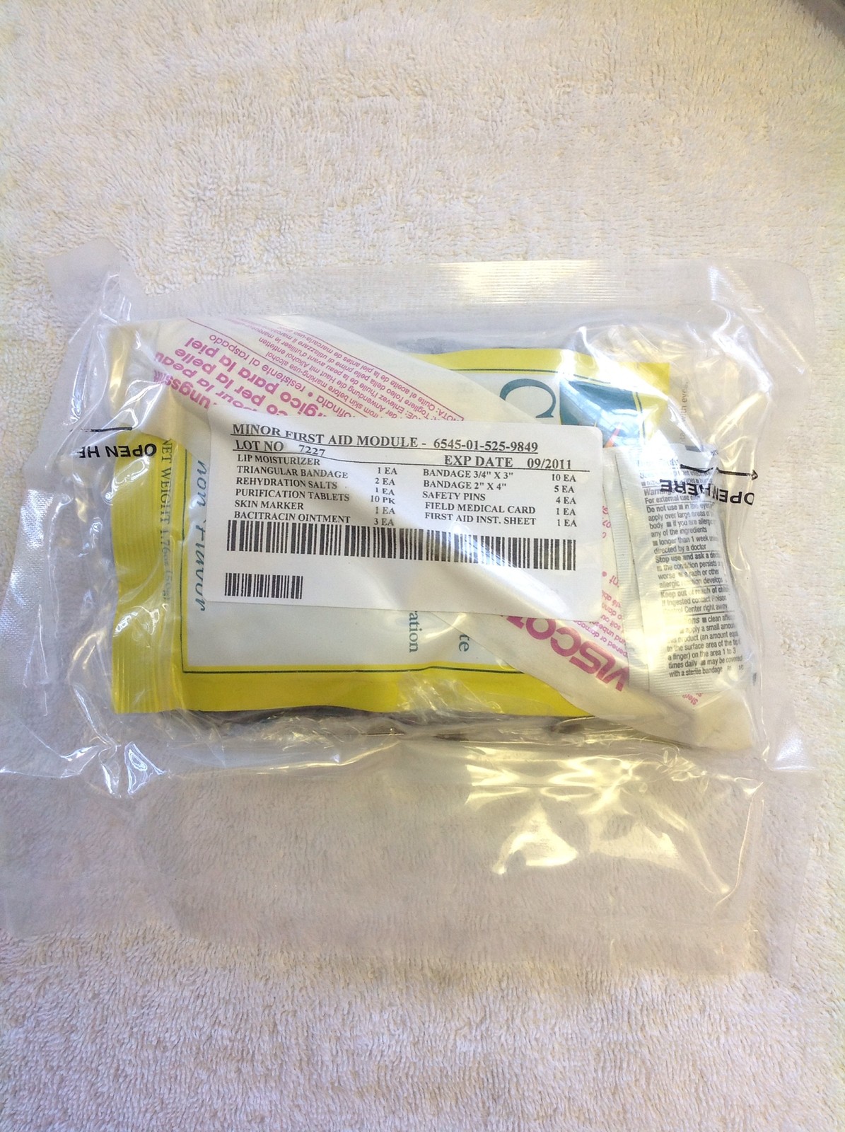 (B Grade Version ) New Sealed Military Minor First Aid Module For USAF IFAK