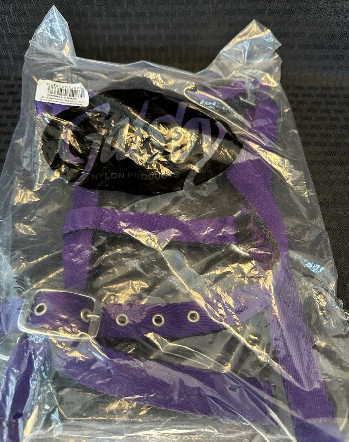 Gatsby Nylon Products - Cushion Nylon Horse Halter W/Conn - Purple - Brand New