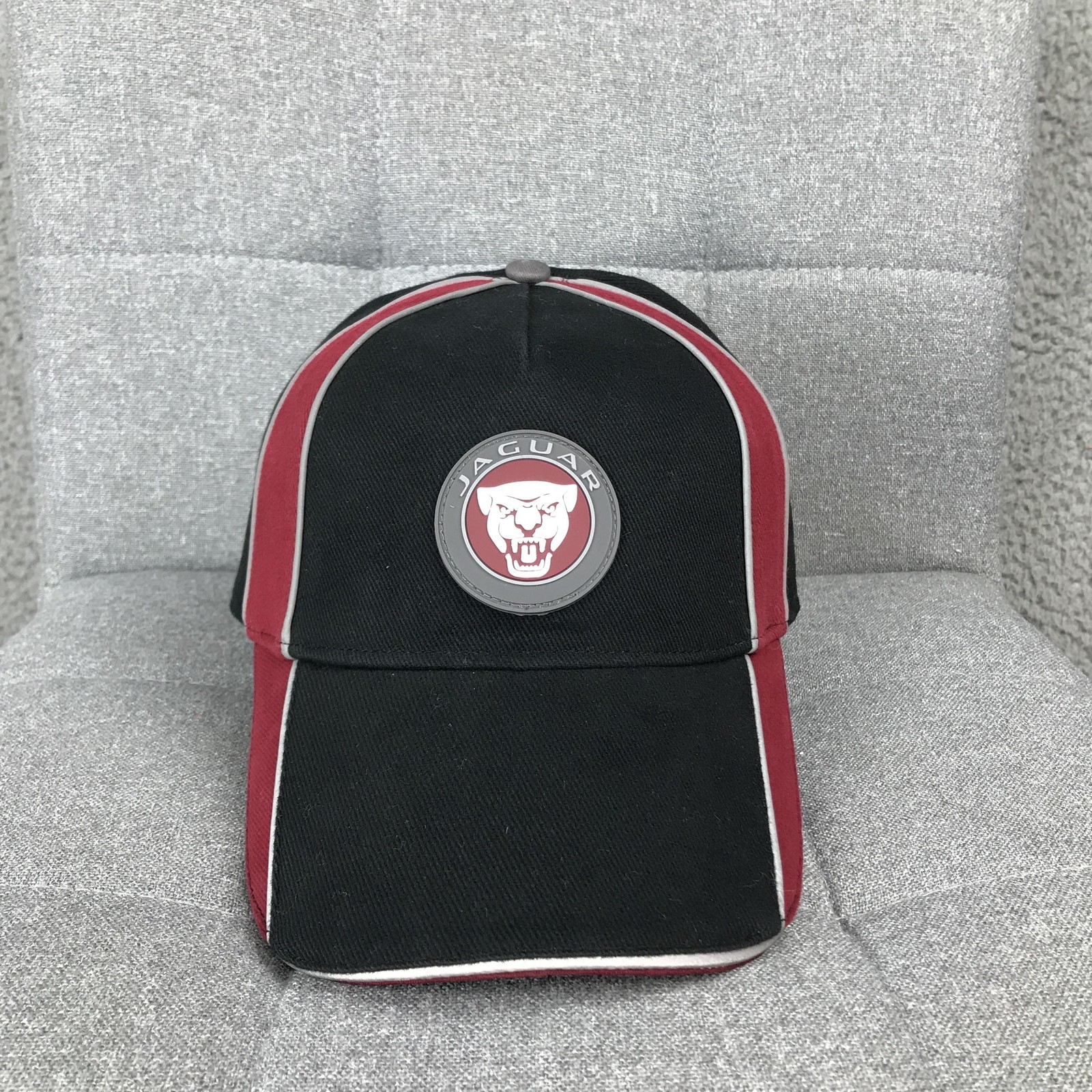 Jaguar Hat Cap Strap Back One Size Black Mens Car Logo Baseball Racing