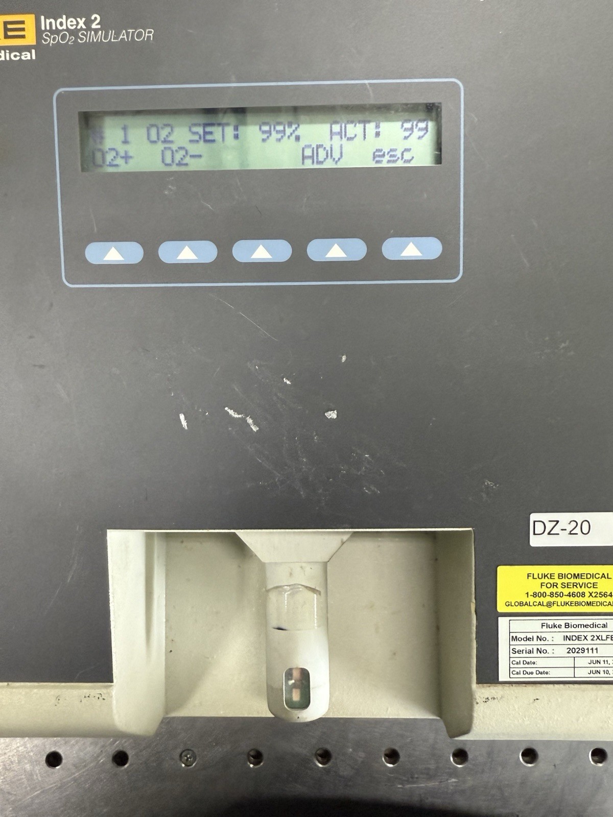 Fluke Index 2 SpO₂ Simulator – Powers On, Untested with Oximeter