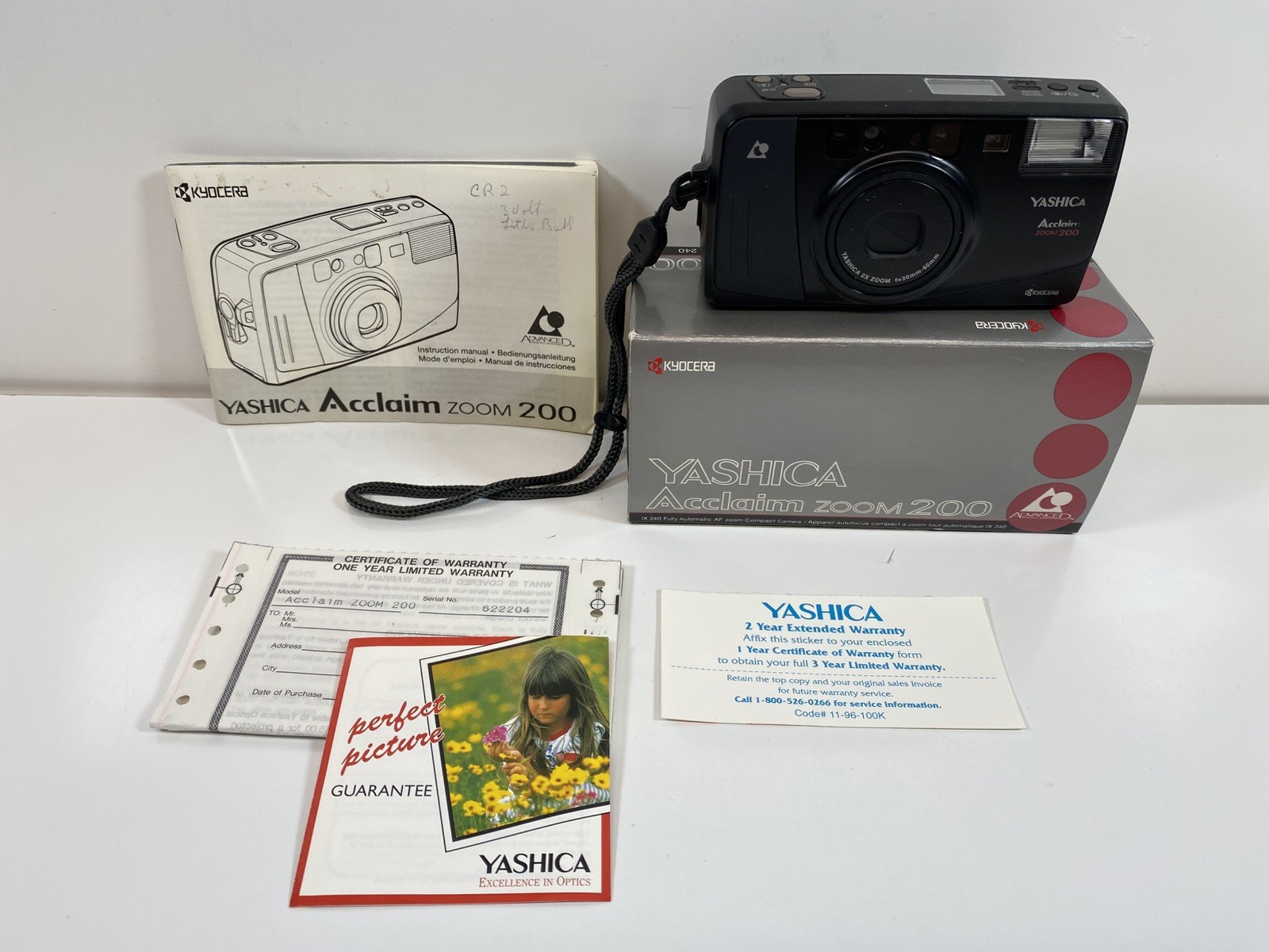 Yashica Acclaim Zoom 200 APS XI Camera 30-60mm Zoom Nice Complete In Box