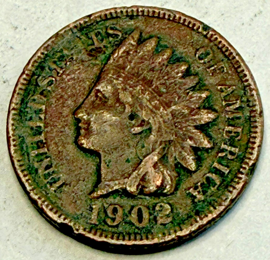 1902 Indian Head Cent Penny “Actual Coin Pictured"