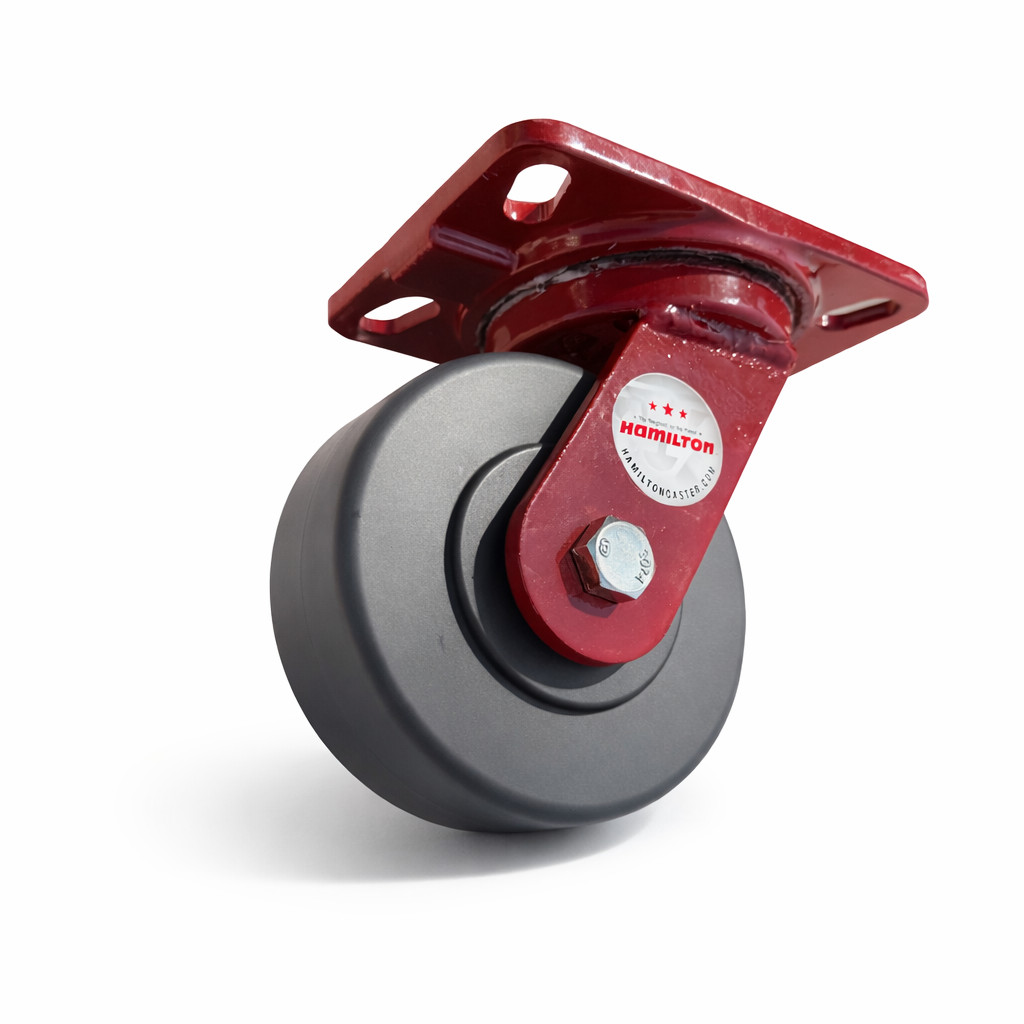 Heavy Duty Hamilton 5" Swivel Caster Wheel | 10,000 lb Capacity | Forged Steel