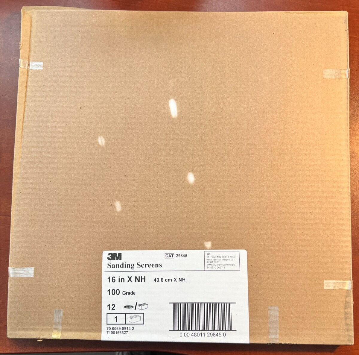 3M Sanding Screen 29845, 100 Grit,16 in. x NH /LOT OF 3 (36 TOTAL/12 per box)