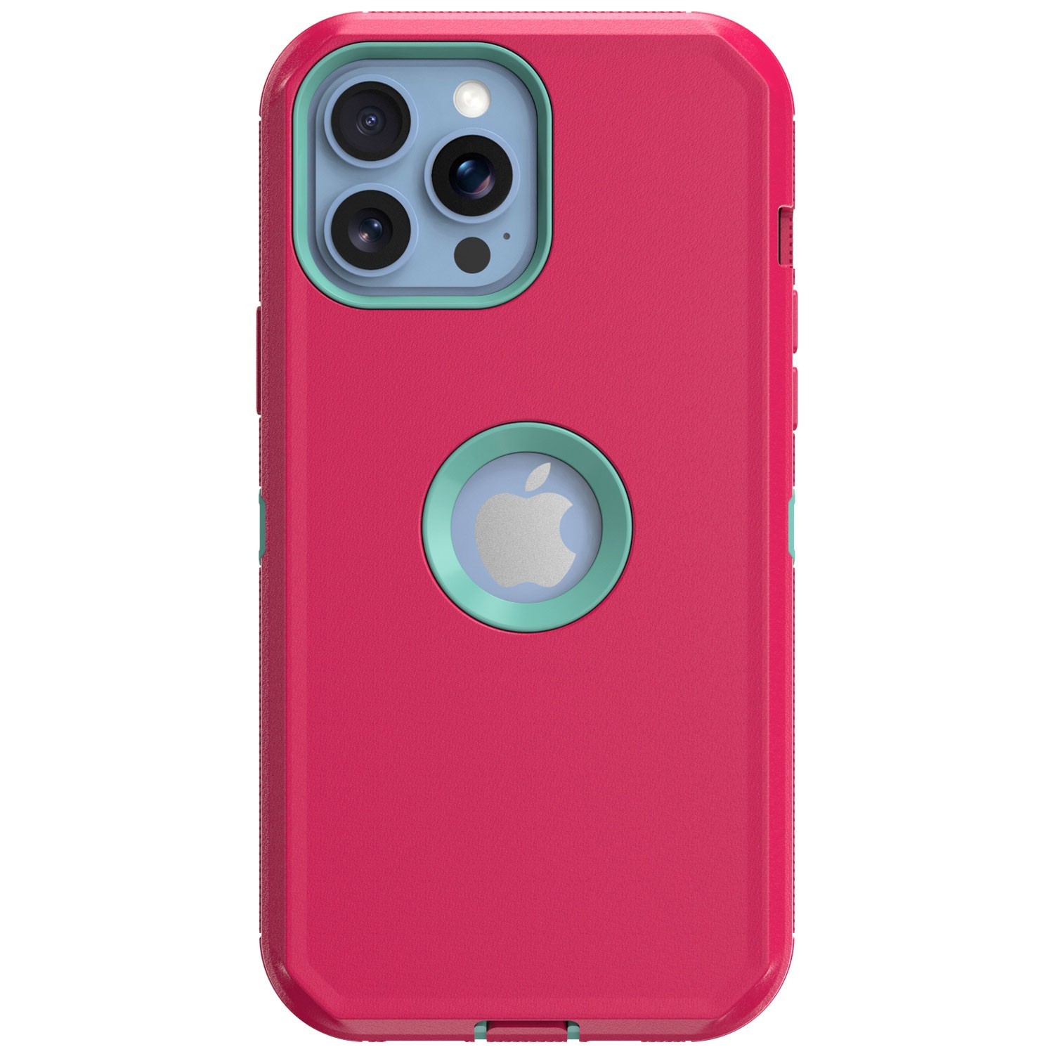 For iPhone 13 Rugged Shockproof Case Hard Soft Protective Cover / Tempered Glass