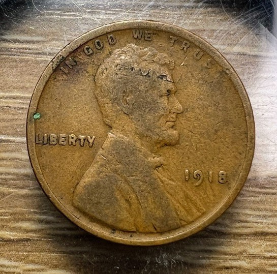 1918-P Lincoln Wheat Cent - Actual Coin Shown - Free Shipping & Tracking INV#440